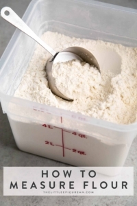 How To Measure Flour - The Little Epicurean