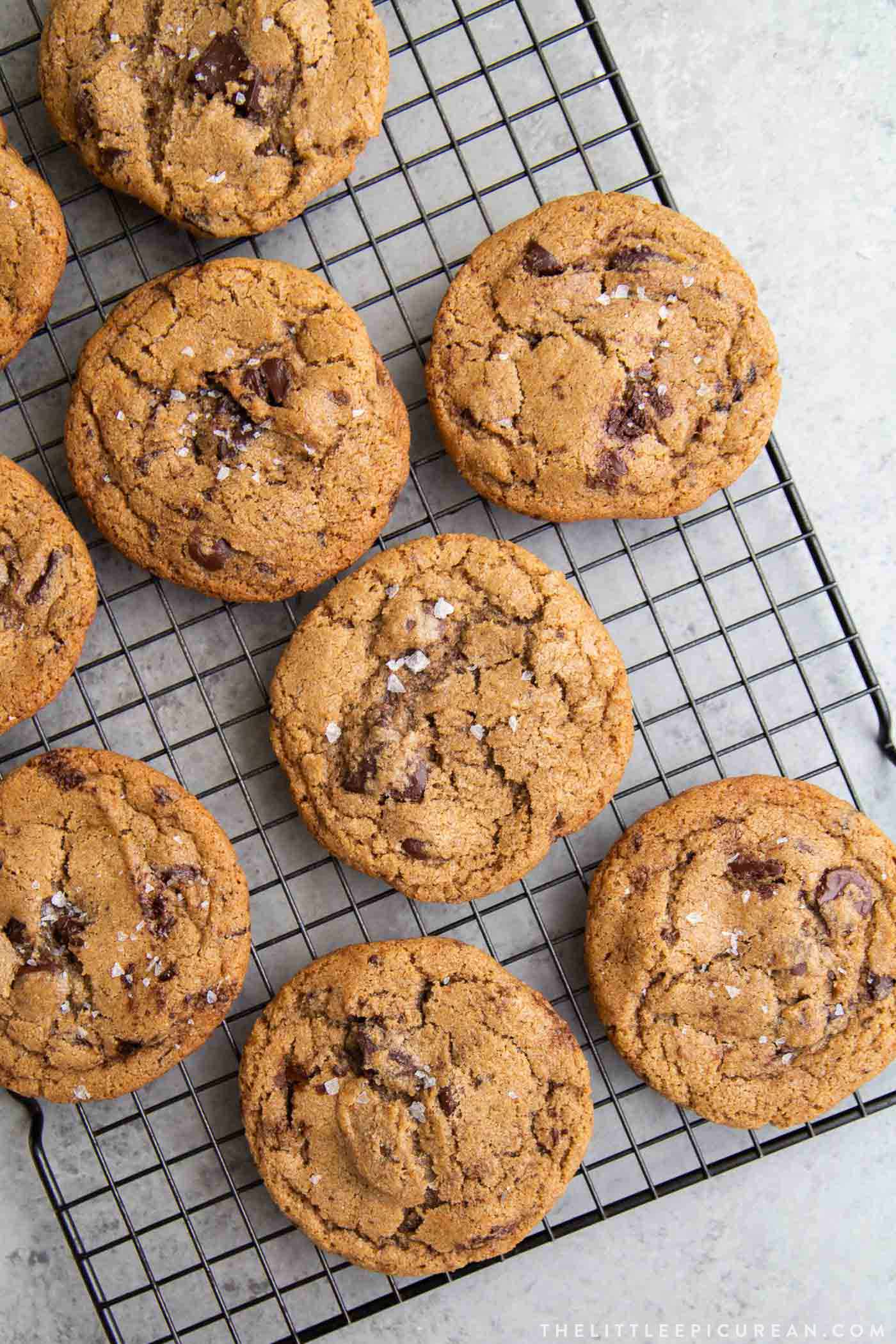 Rye Chocolate Chip Cookies - The Little Epicurean