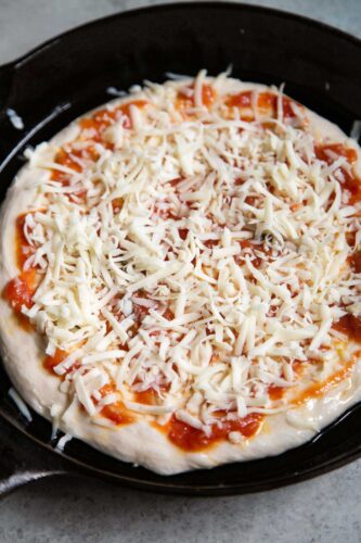 Cast Iron Skillet Pizza - The Little Epicurean