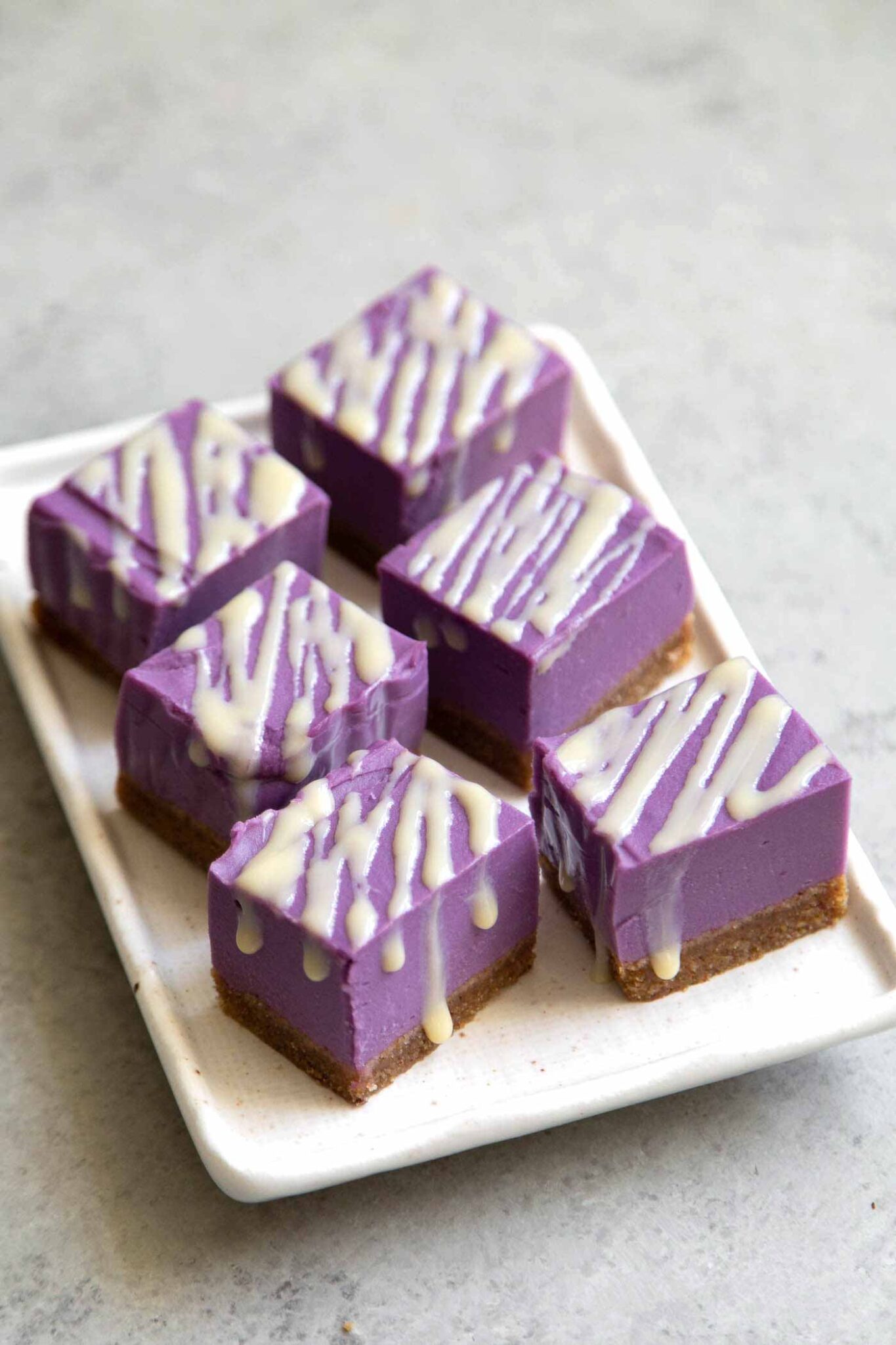 Purple Sweet Potato Pie Bars - The Little Epicurean