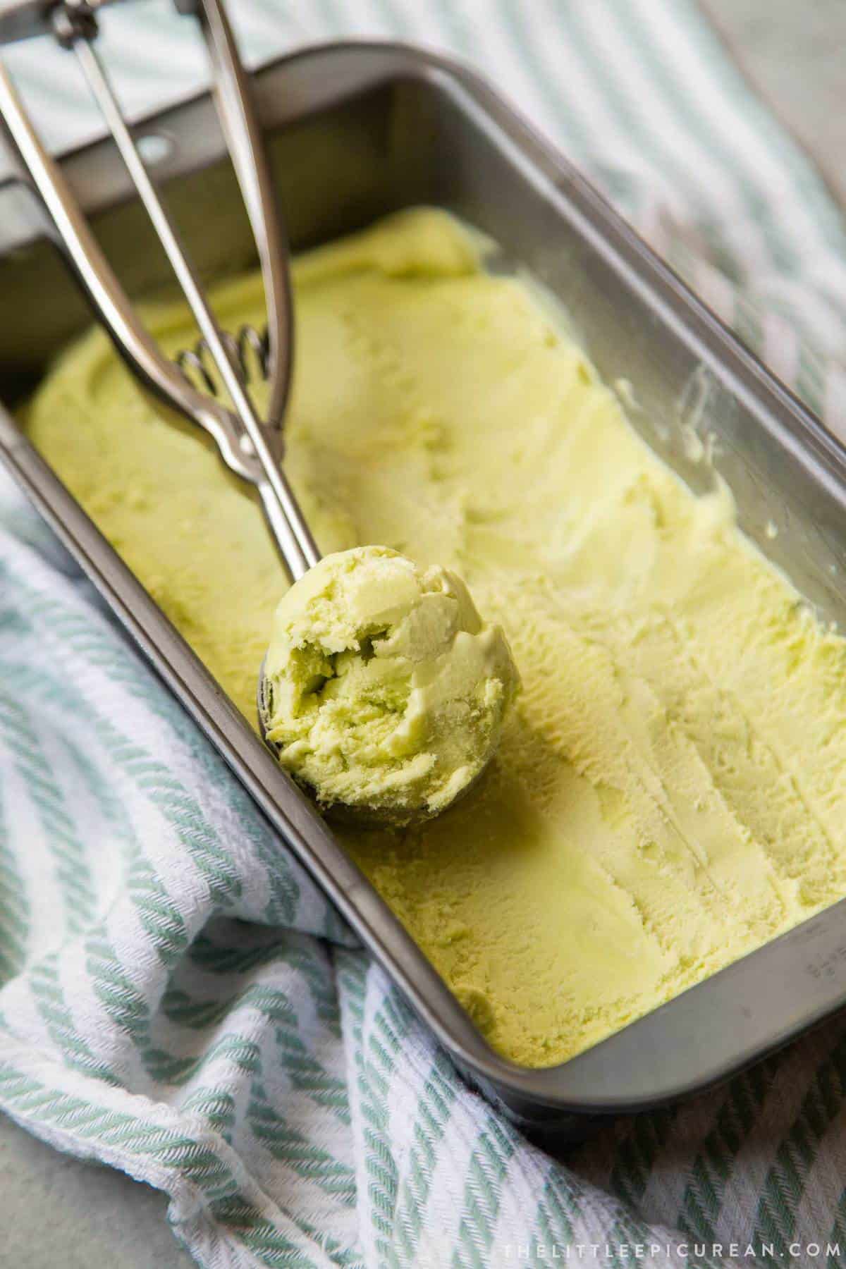 Avocado Ice Cream - The Little Epicurean