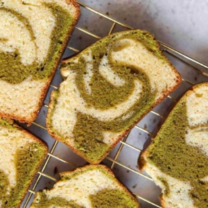 Matcha Marble Pound Cake