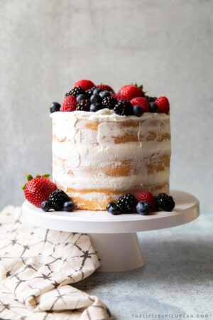 Coconut Cake Whipped Cream Frosting - The Little Epicurean