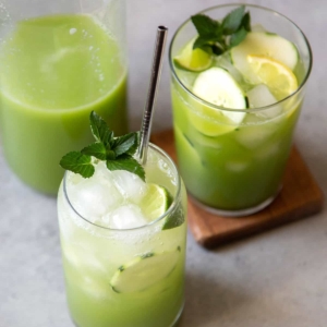 sparkling variation cucumber agua fresca