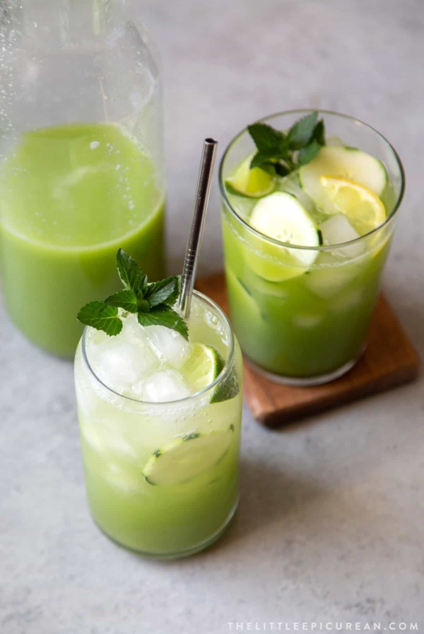 sparkling variation cucumber agua fresca