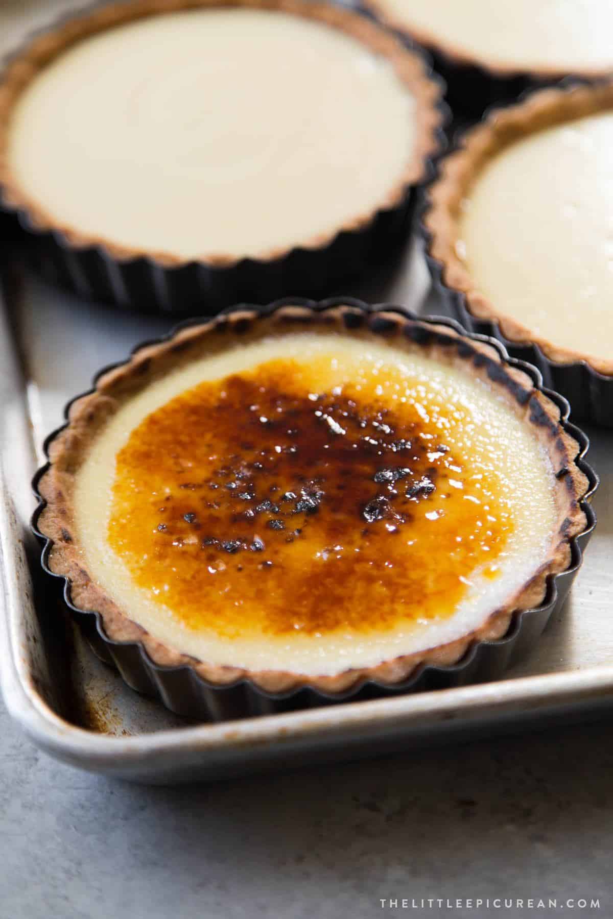 Crème Brûlée Tart - The Little Epicurean