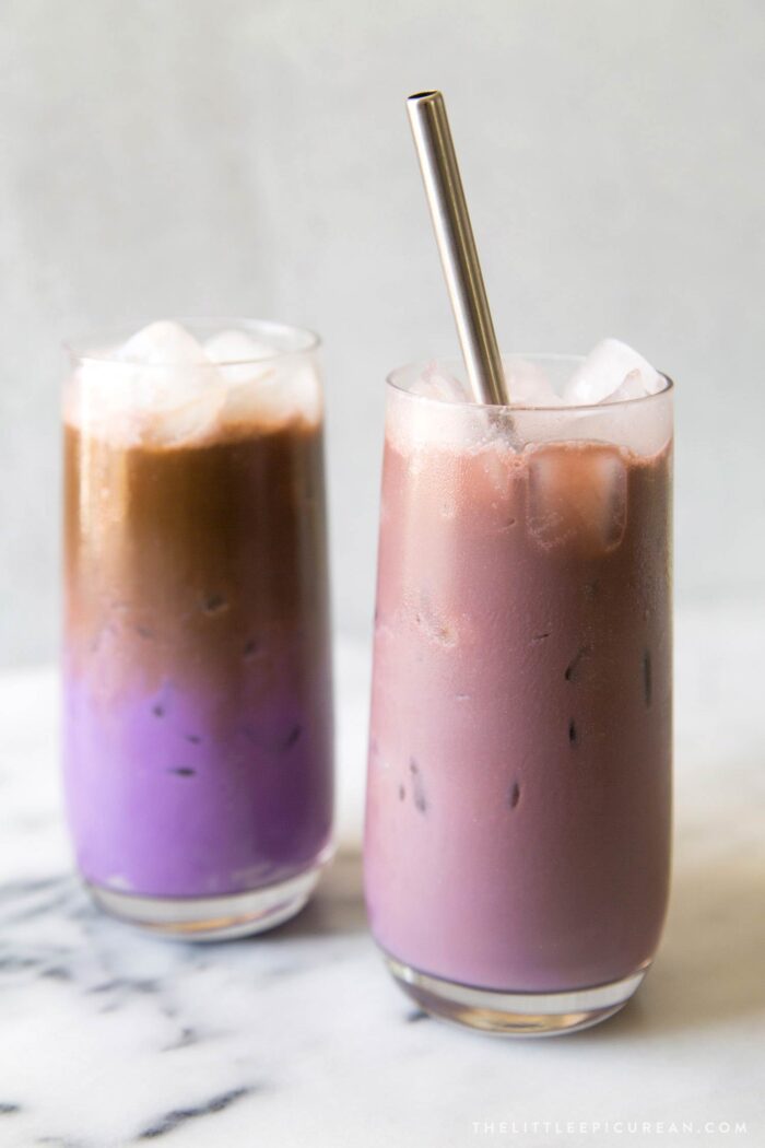 Iced Ube Latte - The Little Epicurean